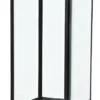 Casa Padrino Luxus Tischvitrine Antik Bronze / Schwarz 22 x 22 x H. 52,5 cm - Wohnzimmer Dekoration