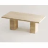 Casa Padrino Luxus Travertin Esstisch Beige 190 cm - Luxus Esszimmer Möbel