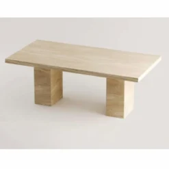Casa Padrino Luxus Travertin Esstisch Beige 190 cm - Luxus Esszimmer Möbel