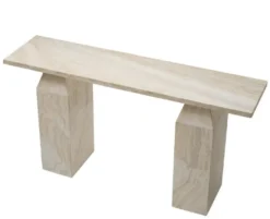 Casa Padrino Luxus Travertin Konsole Beige 150 cm - Luxus Möbel