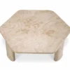 Casa Padrino Luxus Travertin Couchtisch Beige 101 cm - Travertin Wohnzimmer Möbel