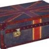 Casa Padrino Luxus Truhe Union Jack im Koffer-Design, mehrfarbig, 90 x 60 x H. 30 cm