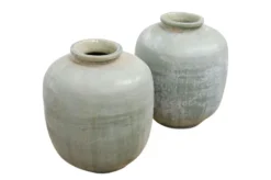 Casa Padrino Luxus Vase Blau Ø 24 x H. 30 cm - Bauchige Deko Vase aus Keramik in Blau - Luxus Deko Accessoires