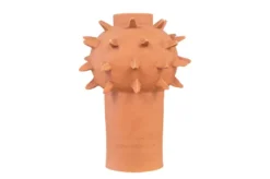 Casa Padrino Luxus Vase Naturfarben Ø 37 x H. 46 cm - Große bauchige Vase Herrison aus Terrakotta - Luxus Deko Accessoires