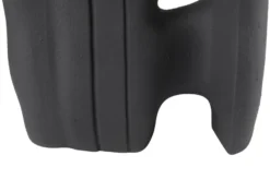 Casa Padrino Luxus Vase Schwarz 32 x 15 x H. 41 cm - Keramik Vase der Linked Serie mit strukturierter Oberfläche - Luxus Deko Accessoires