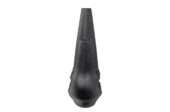 Casa Padrino Luxus Vase Schwarz 38,5 x 18 x H. 45 cm - Große Keramik Vase der Linked Serie mit strukturierter Oberfläche - Luxus Deko Accessoires
