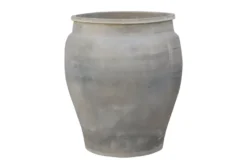 Casa Padrino Luxus Vase Terrakottafarben 52 x 52 x H. 63 cm - Große Bodenvase aus Terrakotta im Stil alter Tongefäße - Luxus Deko Accessoires