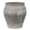 Casa Padrino Luxus Vase Terrakottafarben 55 x 55 x H. 59 cm - Große Bodenvase aus Terrakotta im Stil alter Tongefäße - Luxus Deko Accessoires