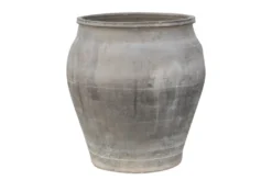 Casa Padrino Luxus Vase Terrakottafarben 55 x 55 x H. 59 cm - Große Bodenvase aus Terrakotta im Stil alter Tongefäße - Luxus Deko Accessoires