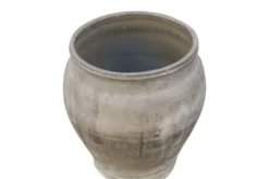 Casa Padrino Luxus Vase Terrakottafarben 55 x 55 x H. 59 cm - Große Bodenvase aus Terrakotta im Stil alter Tongefäße - Luxus Deko Accessoires