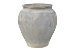 Casa Padrino Luxus Vase Terrakottafarben 53 x 53 x H. 62 cm - Große Bodenvase aus Terrakotta im Stil alter Tongefäße - Luxus Deko Accessoires