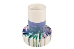Casa Padrino Luxus Vase Ø 37,5 x H. 47,5 cm - Große Steingut Vase im frei gestalteten Freestyle Finish - Luxus Deko Accessoires
