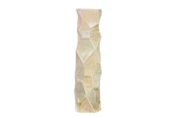 Casa Padrino Luxus Vase Ø 14 x H. 55 cm - Hohe schlanke Vase Abstract aus Steingut mit Dekor in Pastelltönen - Luxus Deko Accessoires