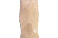 Casa Padrino Luxus Vase Ø 14 x H. 55 cm - Hohe schlanke Vase Abstract aus Steingut mit Dekor in Pastelltönen - Luxus Deko Accessoires