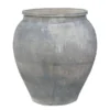 Casa Padrino Luxus Vase 55 x 55 x H. 62 cm - Große Terrakotta Vase im rustikalen Antik-Look - Luxus Deko Accessoires