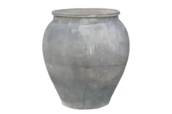 Casa Padrino Luxus Vase 55 x 55 x H. 62 cm - Große Terrakotta Vase im rustikalen Antik-Look - Luxus Deko Accessoires