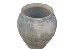 Casa Padrino Luxus Vase 55 x 55 x H. 62 cm - Große Terrakotta Vase im rustikalen Antik-Look - Luxus Deko Accessoires