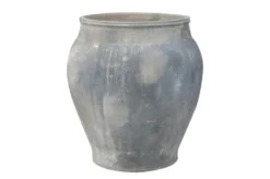 Casa Padrino Luxus Vase 53 x 53 x H. 60 cm - Große Terrakotta Vase im rustikalen Antik-Look - Luxus Deko Accessoires