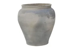 Casa Padrino Luxus Vase 55 x 55 x H. 60 cm - Große Terrakotta Vase im rustikalen Antik-Look - Luxus Deko Accessoires
