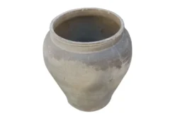 Casa Padrino Luxus Vase 55 x 55 x H. 60 cm - Große Terrakotta Vase im rustikalen Antik-Look - Luxus Deko Accessoires