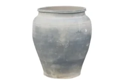 Casa Padrino Luxus Vase 52 x 52 x H. 62 cm - Große Terrakotta Vase im rustikalen Antik-Look - Luxus Deko Accessoires