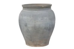 Casa Padrino Luxus Vase 52 x 52 x H. 60 cm - Große Terrakotta Vase im rustikalen Antik-Look - Luxus Deko Accessoires