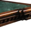 Casa Padrino Luxus Vintage Stil Esstisch Braun / Grün / Messing 250 x 124 x H. 77,5 cm - Rechteckiger Massivholz Esszimmertisch - Esszimmer Möbel - Vintage Stil Möbel - Luxus Möbel