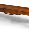 Casa Padrino Luxus Vintage Stil Sitzbank Braun 158 x 38 x H. 44,5 cm - Massivholz Bank - Vintage Stil Möbel - Massivholz Möbel - Bar Möbel - Luxus Möbel