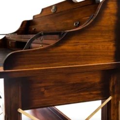 Casa Padrino Luxus Vintage Stil Sekretär Braun 95,5 x 52 x H. 103,5 cm - Massivholz Schreibtisch - Massivholz Bürotisch - Vintage Stil Büro Möbel - Luxus Büro Möbel - Massivholz Büro Möbel