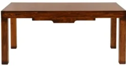 Casa Padrino Luxus Vintage Stil Esstisch Dunkelbraun 180 x 93,5 x H. 78 cm - Rechteckiger Massivholz Esszimmertisch - Esszimmer Möbel - Massivholz Möbel - Vintage Stil Möbel - Luxus Möbel
