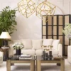 Casa Padrino Luxus Viskose & Woll Teppich Beige 300 x 400 cm - Handgewebter Wohnzimmer & Hotel Teppich - Wohnzimmer Deko Accessoires - Luxus Qualität