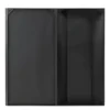 Casa Padrino Luxus Wanddekoration Silber 103,5 x 12,5 x H. 101,5 cm - Zweiteiliges Wandrelief Edge aus Stahl mit geätztem Antik-Nickel Finish - Luxus Deko Accessoires