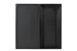 Casa Padrino Luxus Wanddekoration Silber 103,5 x 12,5 x H. 101,5 cm - Zweiteiliges Wandrelief Edge aus Stahl mit geätztem Antik-Nickel Finish - Luxus Deko Accessoires