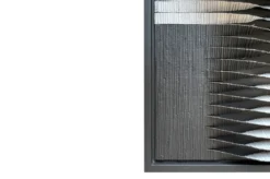 Casa Padrino Luxus Wanddekoration Braun / Weiß 60 x 4 x H. 120 cm - Großes handgeflochtenes Wandrelief Elin aus Wasserhyazinthe mit Sungkai Furnier Rahmen - Luxus Deko Accessoires