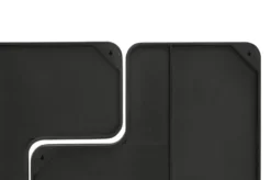 Casa Padrino Luxus Wanddekoration Silber 107,5 x 2,5 x H. 106,5 cm - Zweiteiliges Wandrelief Anchor aus Stahl mit geätztem Antik-Nickel und Silber Finish - Luxus Deko Accessoires