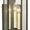 Casa Padrino Luxus Wandleuchte Schwarz 15,2 x 18,4 x H. 54,6 cm - Innen / Außen Wandlampe