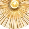 Casa Padrino Luxus Wandleuchte Ø 36 cm - Runde Messing Wandlampe - Hotel & Restaurant Wandleuchte - Luxus Kollektion