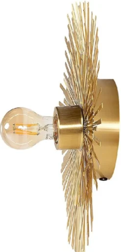 Casa Padrino Luxus Wandleuchte Ø 36 cm - Runde Messing Wandlampe - Hotel & Restaurant Wandleuchte - Luxus Kollektion