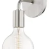 Casa Padrino Luxus Wandleuchte Silber / Weiß 12,7 x 16,5 x H. 33 cm - Hotel & Restaurant Wandlampe