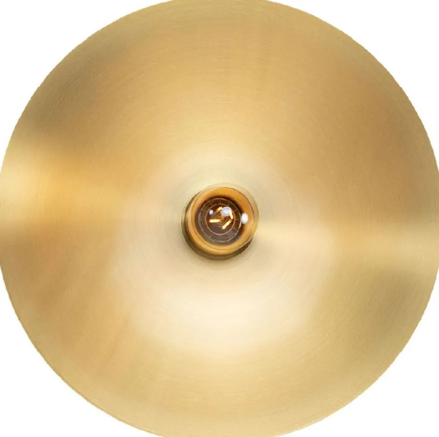 Casa Padrino Luxus Wandleuchte Ø 40 cm - Runde Messing Wandlampe - Hotel & Restaurant Wandleuchte - Luxus Qualität