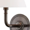 Casa Padrino Luxus Wandleuchte Bronze / Weiß 20,3 x 24,1 x H. 28,6 cm - Hotel & Restaurant Wandlampe