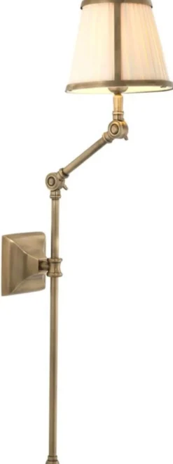 Casa Padrino Luxus Wandleuchte Antik Messing 29 x 17 x H. 77 cm - Hotel Restaurant Kollektion