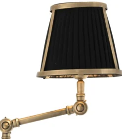 Casa Padrino Luxus Wandleuchte Antik Messing 29 x 17 x H. 77 cm - Hotel Restaurant Kollektion