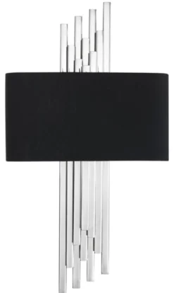 Casa Padrino Luxus Wandleuchte im Barock Stil Silber / Schwarz 31 x 16 x H. 59 cm