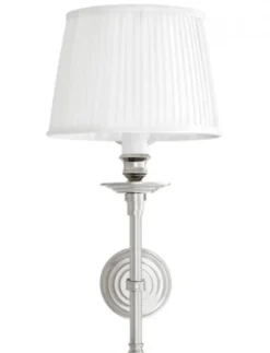 Casa Padrino Luxus Wandleuchte Nickel mit Schwenkarm - 21,5 x 37-50 x 51 cm
