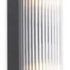 Casa Padrino Luxus Wandleuchte Bronzefarben 7 x 7,5 x H. 40 cm - Elegante Metall Wandlampe mit Glas Lampenschirm - Luxus Leuchten