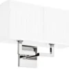 Casa Padrino Luxus Wandleuchte Luxury Hotel in Silber aus vernickeltem Metall - 52 x 11,7 x 51 cm