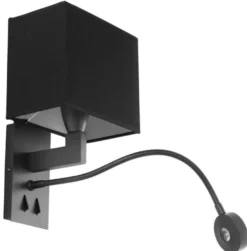 Casa Padrino Luxus Wandleuchte Bronze / Schwarz 19,5 x 17 x H. 32 cm - Hotel Wandlampe