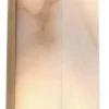 Casa Padrino Luxus Wandleuchte Antik Messing / Alabaster 10,5 x 8,5 x H. 51 cm - Wandlampe mit Alabaster Lampenschirm - Luxus Leuchten