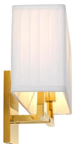 Casa Padrino Luxus Wandleuchte Gold 36 x 13,5 x H. 27 cm - Wohnzimmer Wandlampe